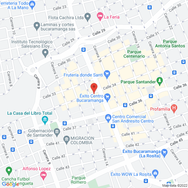 Map of Vidrieria Antonio Daza Y Cia Ltda