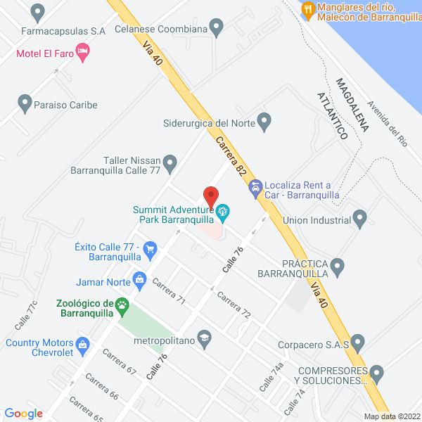 Map of Toy Center S. A.