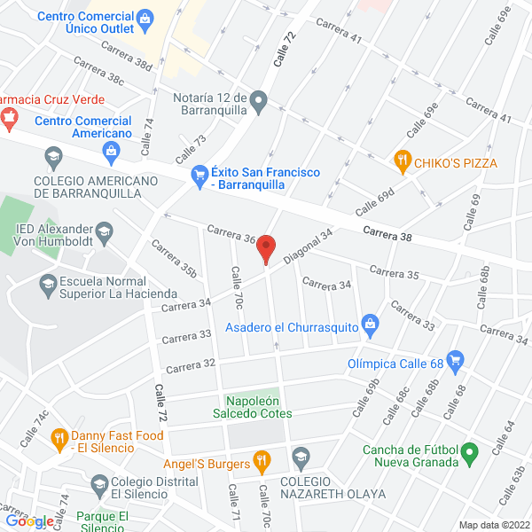 Map of Adriana Mercado Serrano