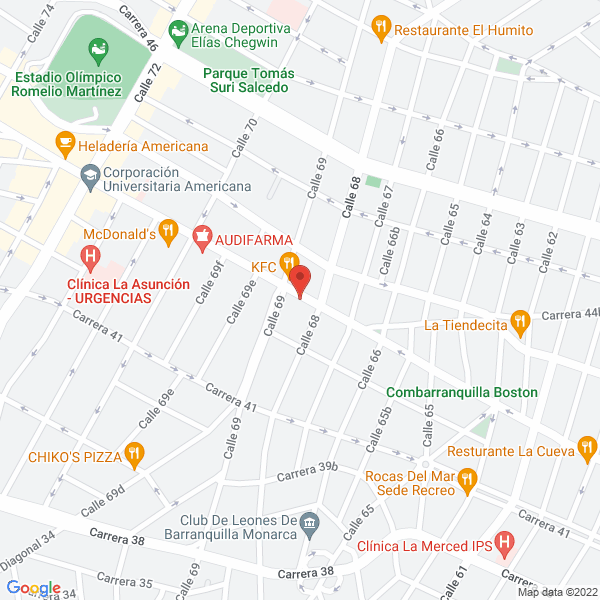 Map of Agroganadero Del Caribe S.A.S.