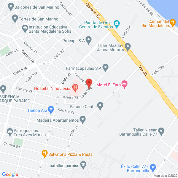 Map of Aluminio Nacional S.A.