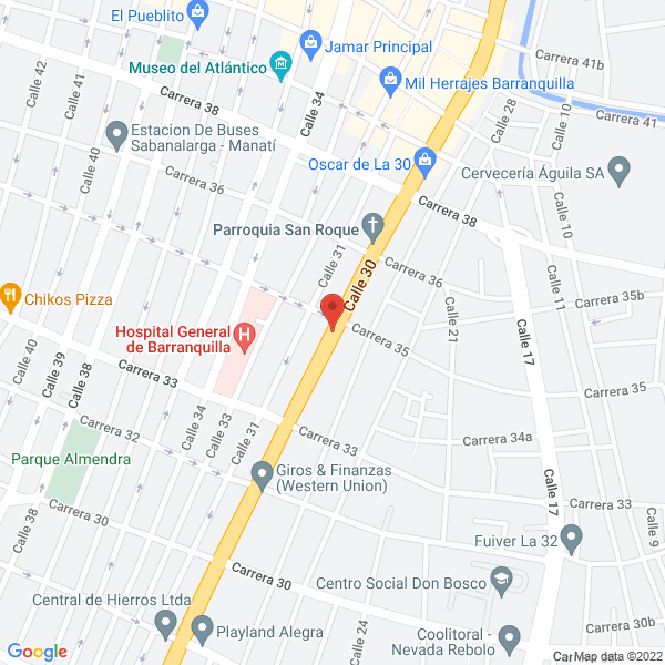Map of Aluminios La 30