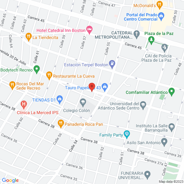 Map of B.J. Aires De La Costa