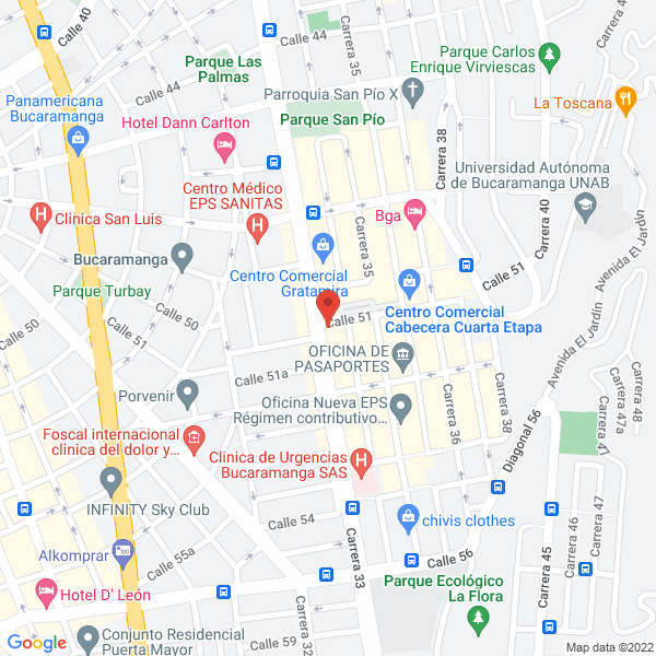 Map of Almacén Parisina Cañaveral