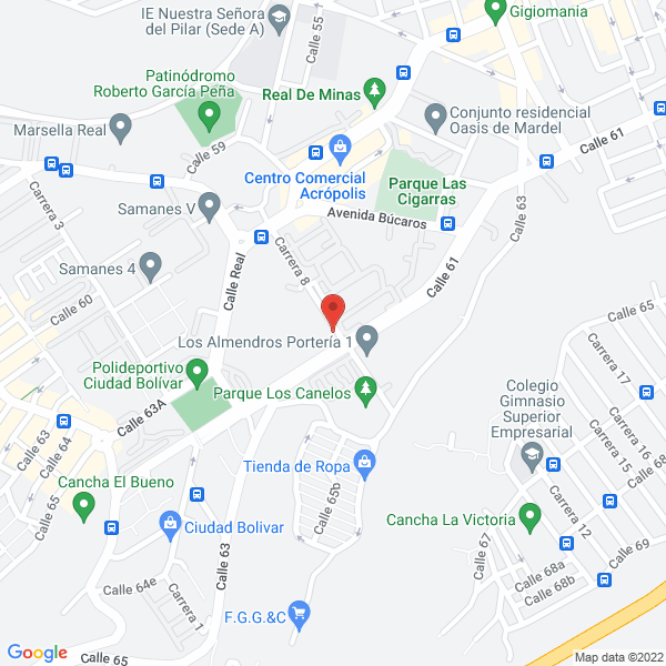 Map of Creaciones Sashis