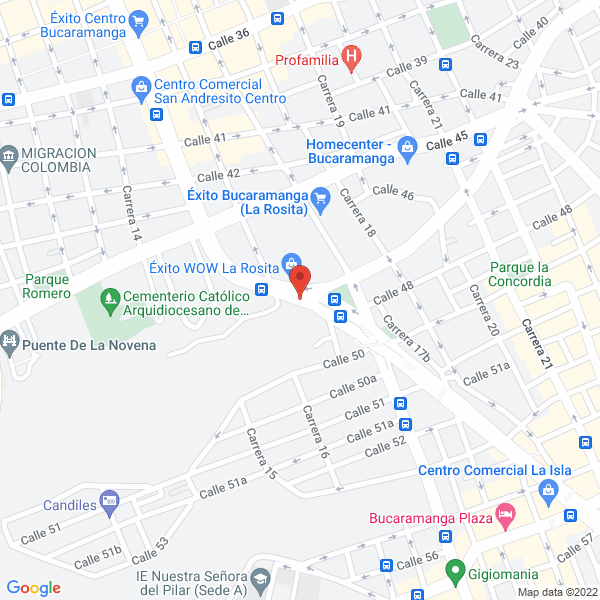 Map of Granero El Llano - Pelets De Colombia