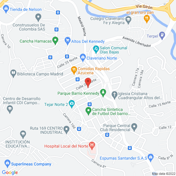 Map of Salamandra Shoes