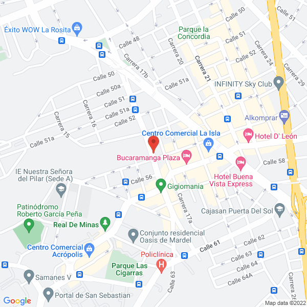 Map of Servirecaudos En Red