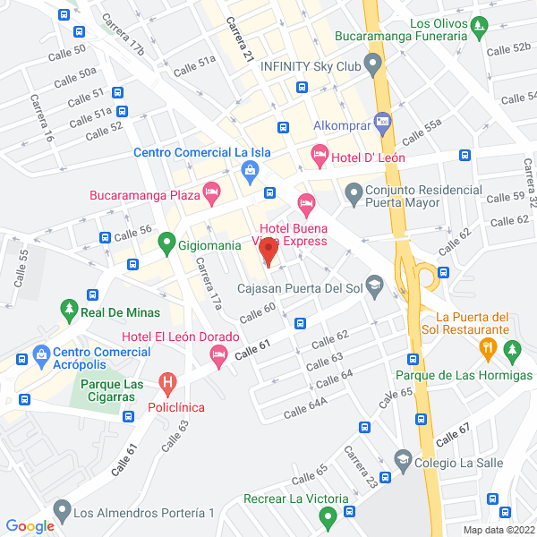 Map of Titan Comunicaciones Bucaramanga