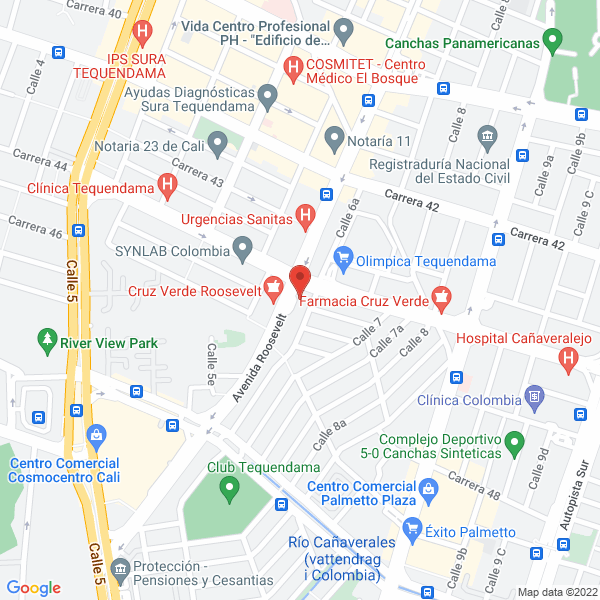Map of Losada Lozano Y Cia Ltda