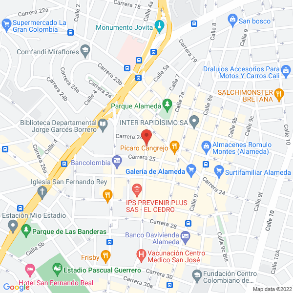 Map of Equilibrium International Corporation C.I. Ltda.