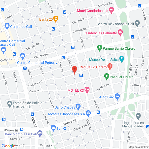 Map of María Aceneth Carvajal Mena