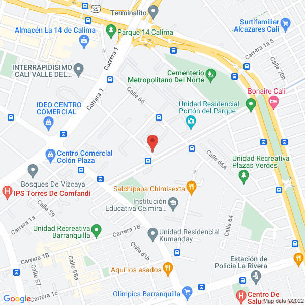 Map of Méndez Osorio Y Cía. Ltda.