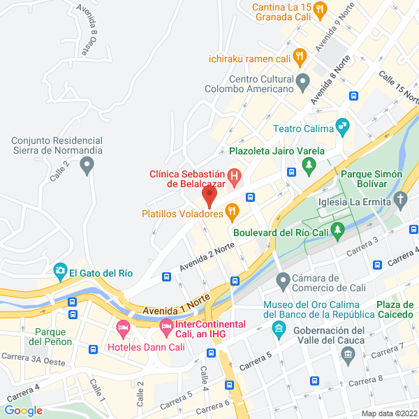 Map of Inversiones Sinsonte Correa Londoño S.C.A.
