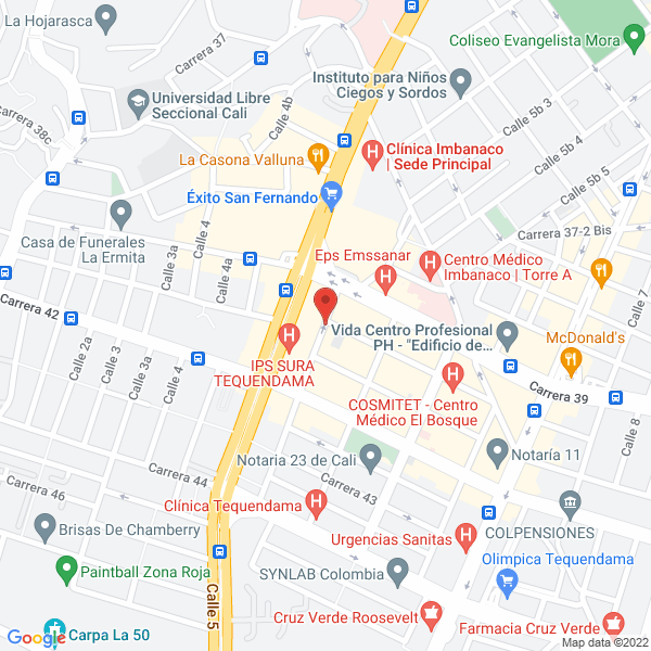 Map of Grupo Médico Especializado Airec Ltda.