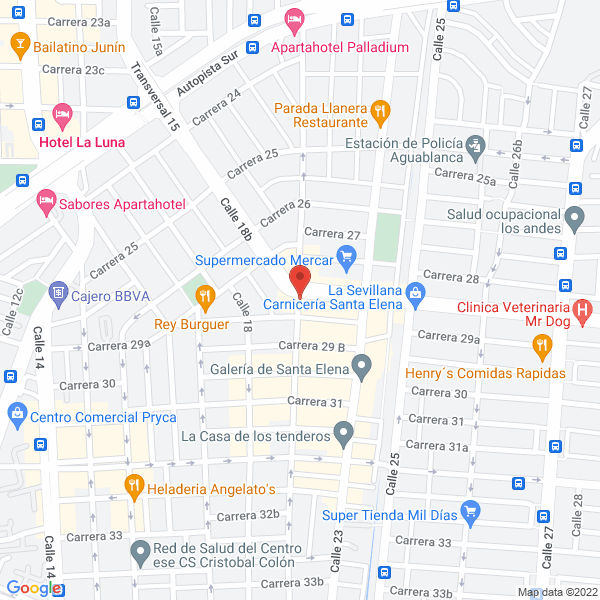 Map of Supermascot Santa Elena