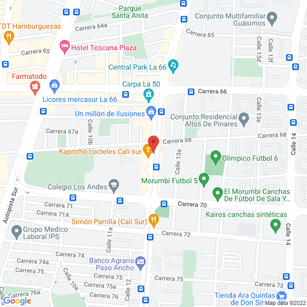 Map of Medios Y Marketing De Colombia E.U.