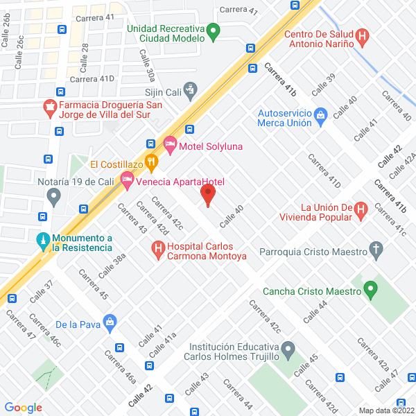 Map of Central Thermo Aires