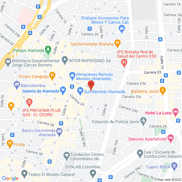 Map of Amoblamos Su Oficina