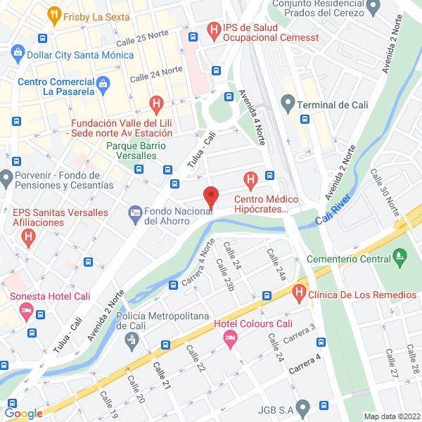 Map of Centro Odontólogos Especialistas Ltda.