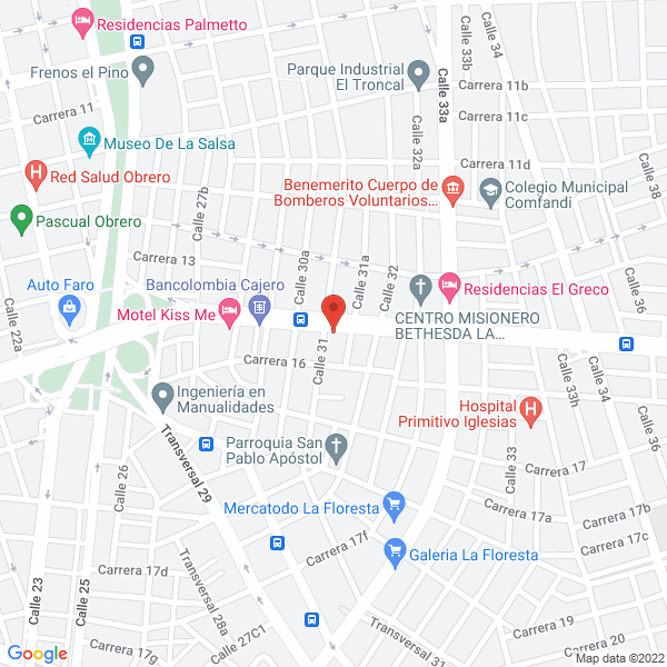 Map of Cali Rodamientos Ltda