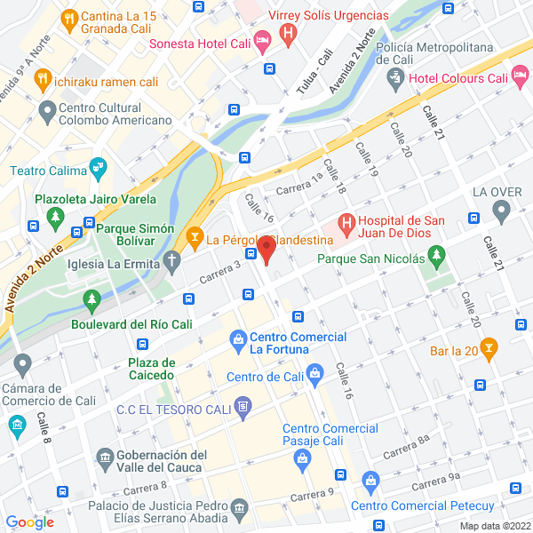 Map of Fundacion El Cottolengo