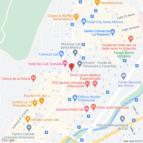 Map of Optica Profesional Electrónica Electro Visión S.A.S.