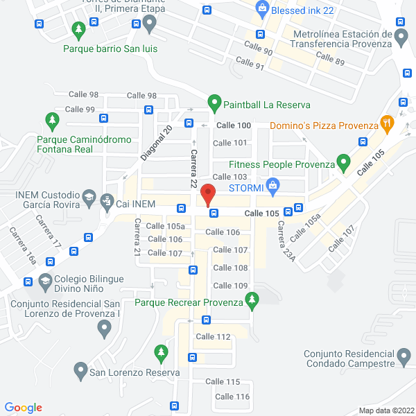 Map of Comercializadora Chang Jiang S.A.S.