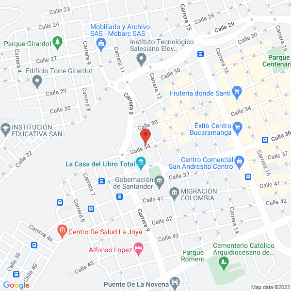 Map of Credipopular Santander S.A.S.