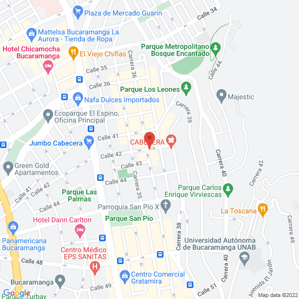 Map of D'Lucia
