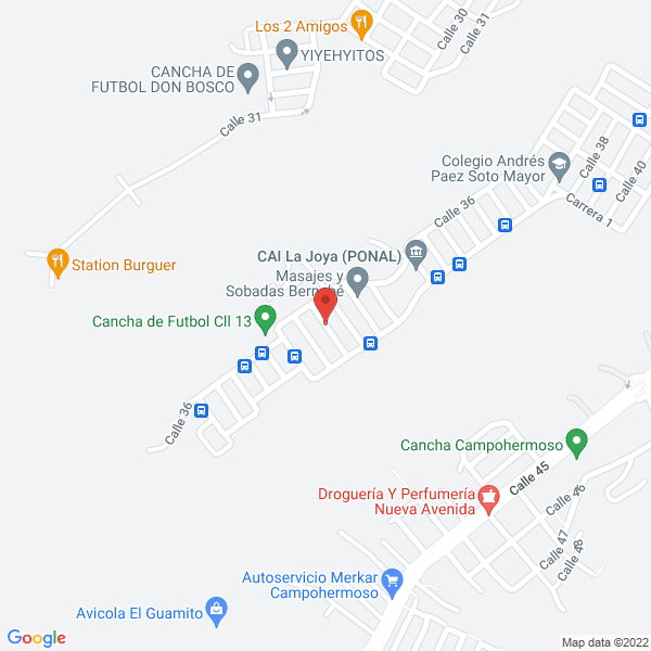 Map of Decoraciones Samy