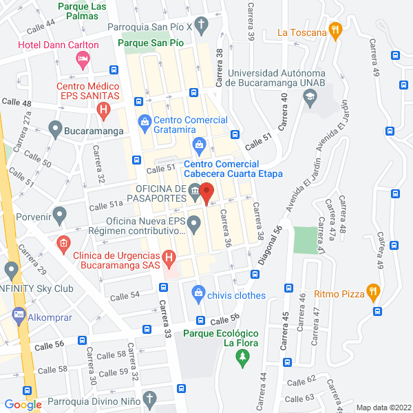 Map of Restaurante Eat Well