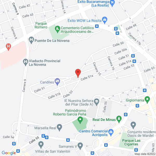 Map of Herrera Villamizar Edinson Franzua