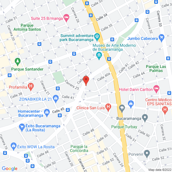 Map of Hhmi S.A.S.
