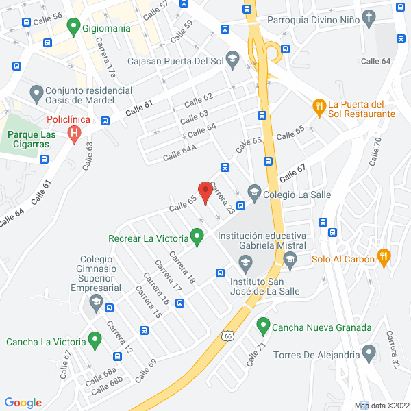 Map of Hon Yan S.A.S.
