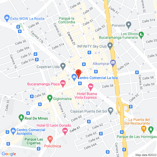 Map of Variedades Marinilla