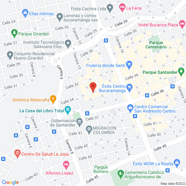Map of El Tiempo Casa Editorial