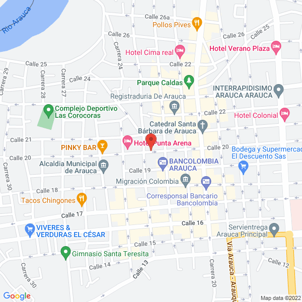 Map of Hotel Panorama Arauca