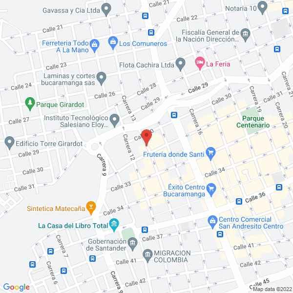 Map of Almacén Modaflex