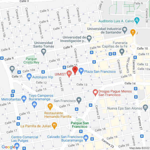 Map of Bar El Farol