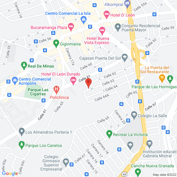 Map of Cafetería El Dogor