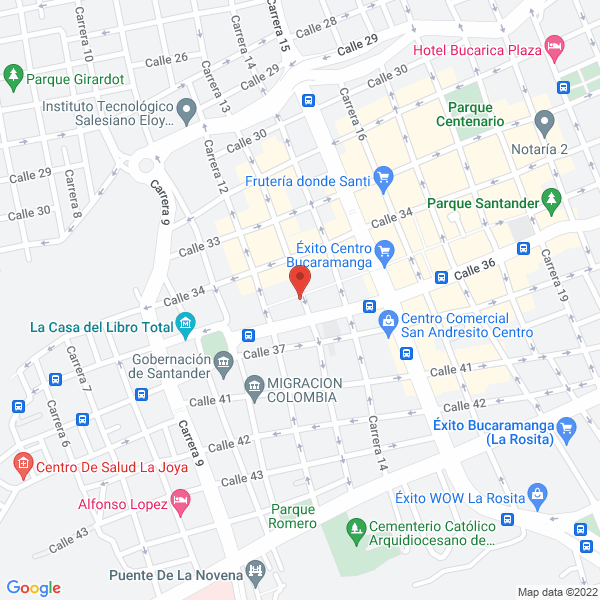 Map of Prieto Toloza Freddy