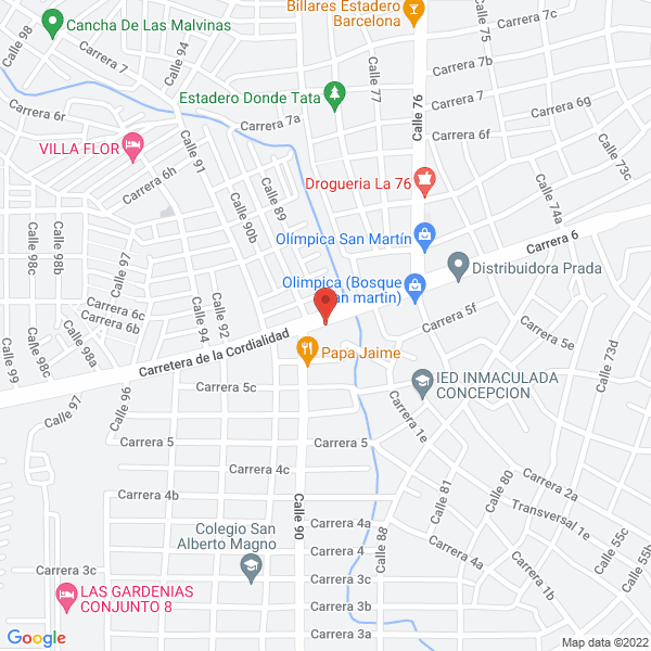 Map of Farmacia La Cordialidad