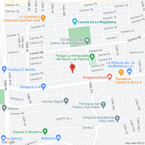 Map of Farmacia Nueva Vida
