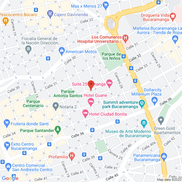 Map of Hotel Residencias Montpellier