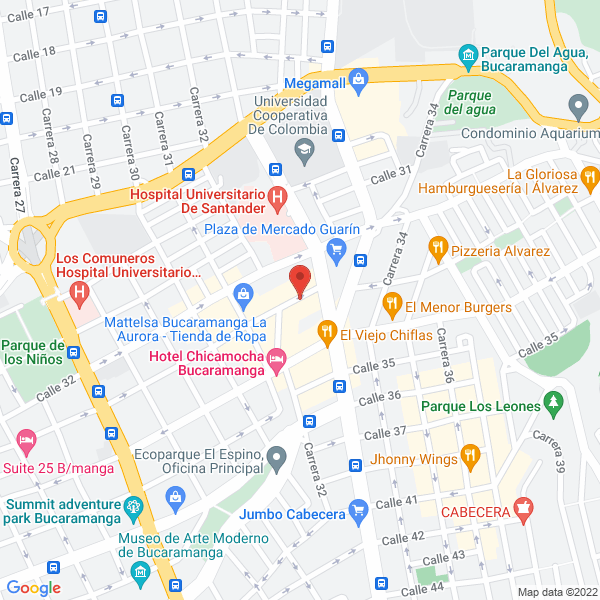 Map of Hotel Riviera Plaza