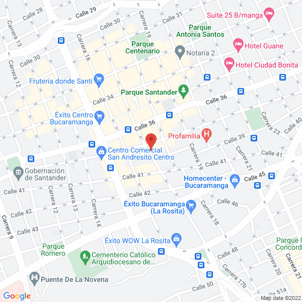 Map of Hotel San Nicolas
