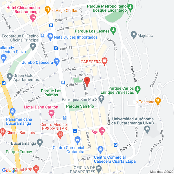 Map of Incomesa Inmobiliaria & Constructora