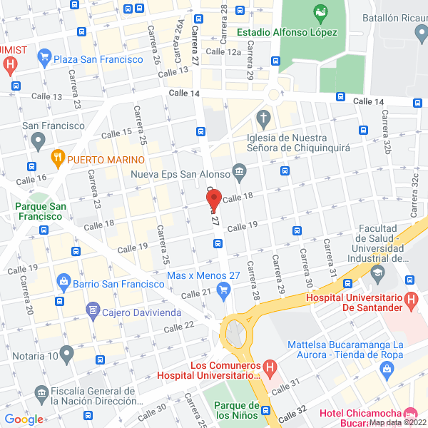 Map of Forros Y Tapizados
