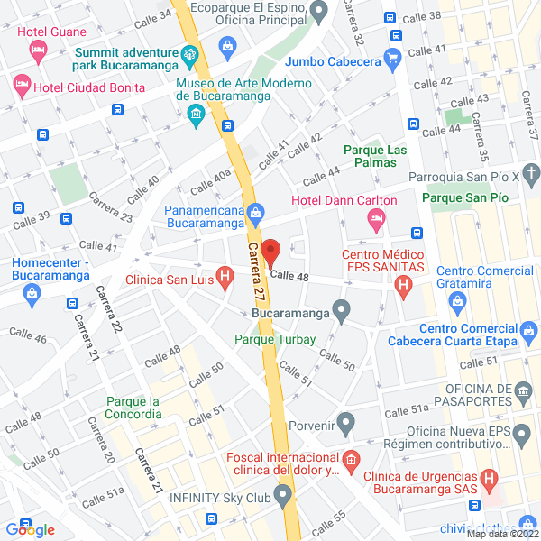 Map of Roberto Ogliastri Inmobiliaria